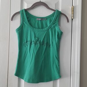 Casual Chic Embroidered  tank top Sz M